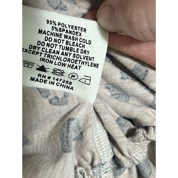 Simply Southern Womens Size Xl Cheetah Print Blouse With ruffle Bottom. Boho - Picture 9 of 10